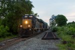 CSXT 8009 Leads L070 out of Waterville